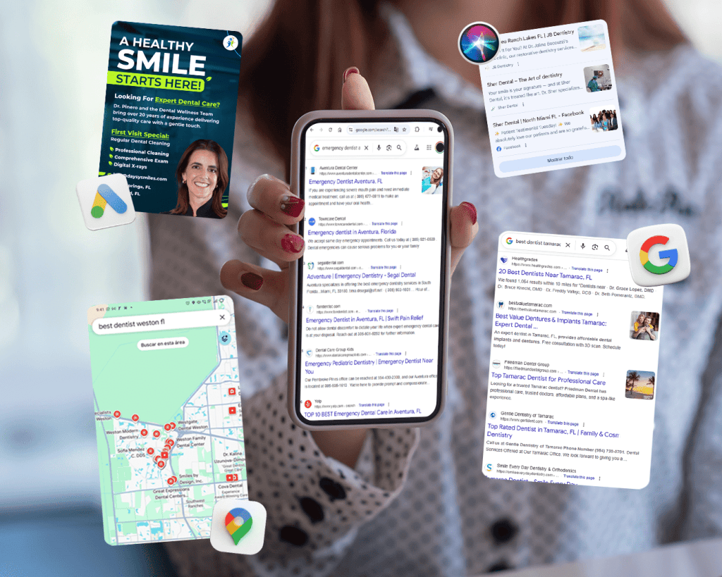Paid Ads capture attention at the top. Maps establish local trust. SEO confirms authority. AI reinforces and guides decisions based on that authority.